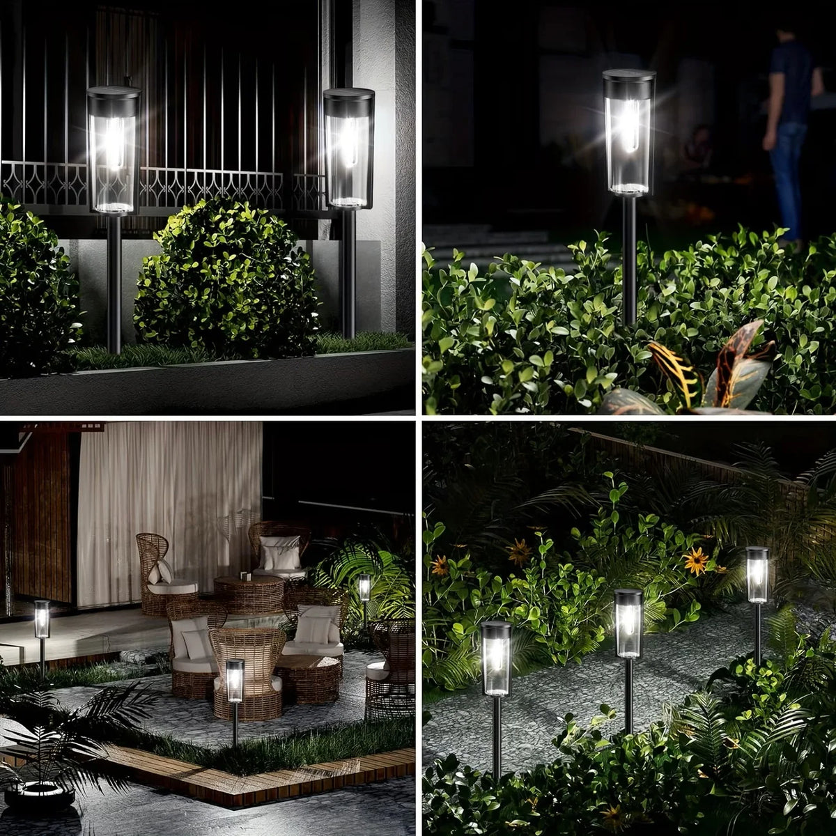 Solar Pathway Lights For Outdoor Garden And Yard Lighting