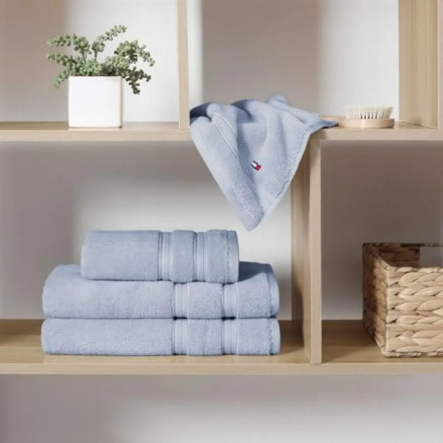 Bathroom Towel Set Ultra Soft Quick Dry Plush Cotton