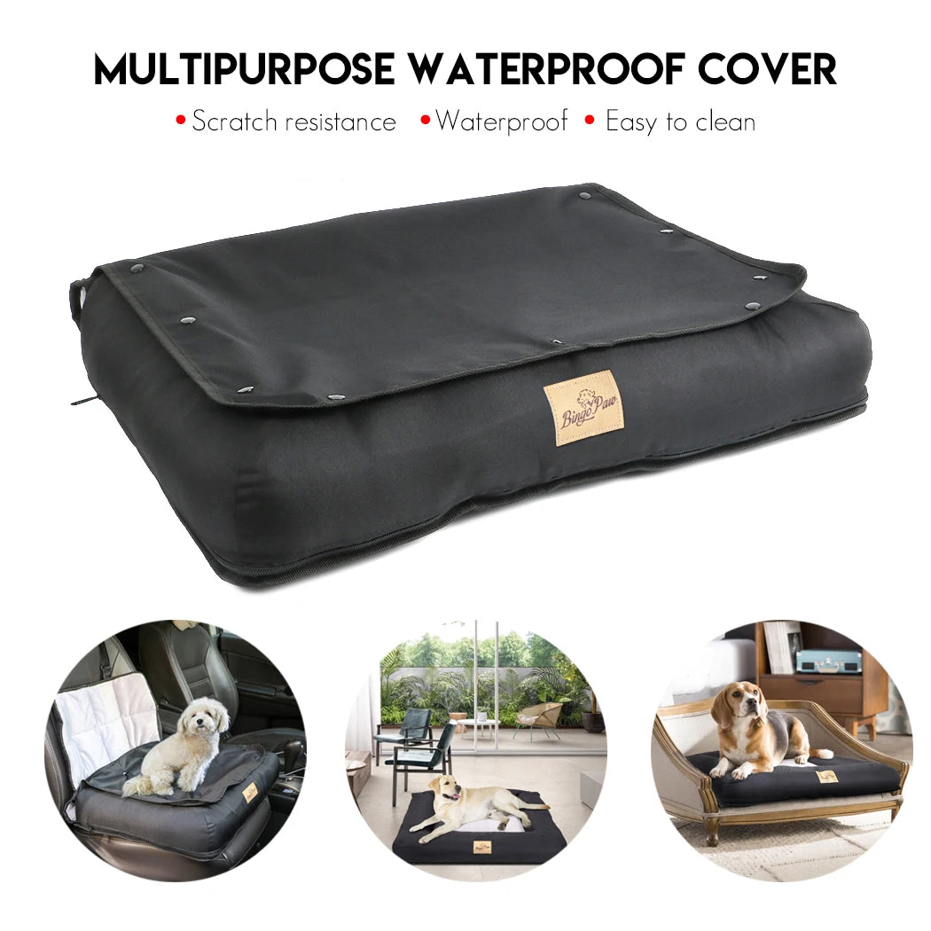 Bingopaw Waterproof Car Seat Bed For Dogs With Safety Belt