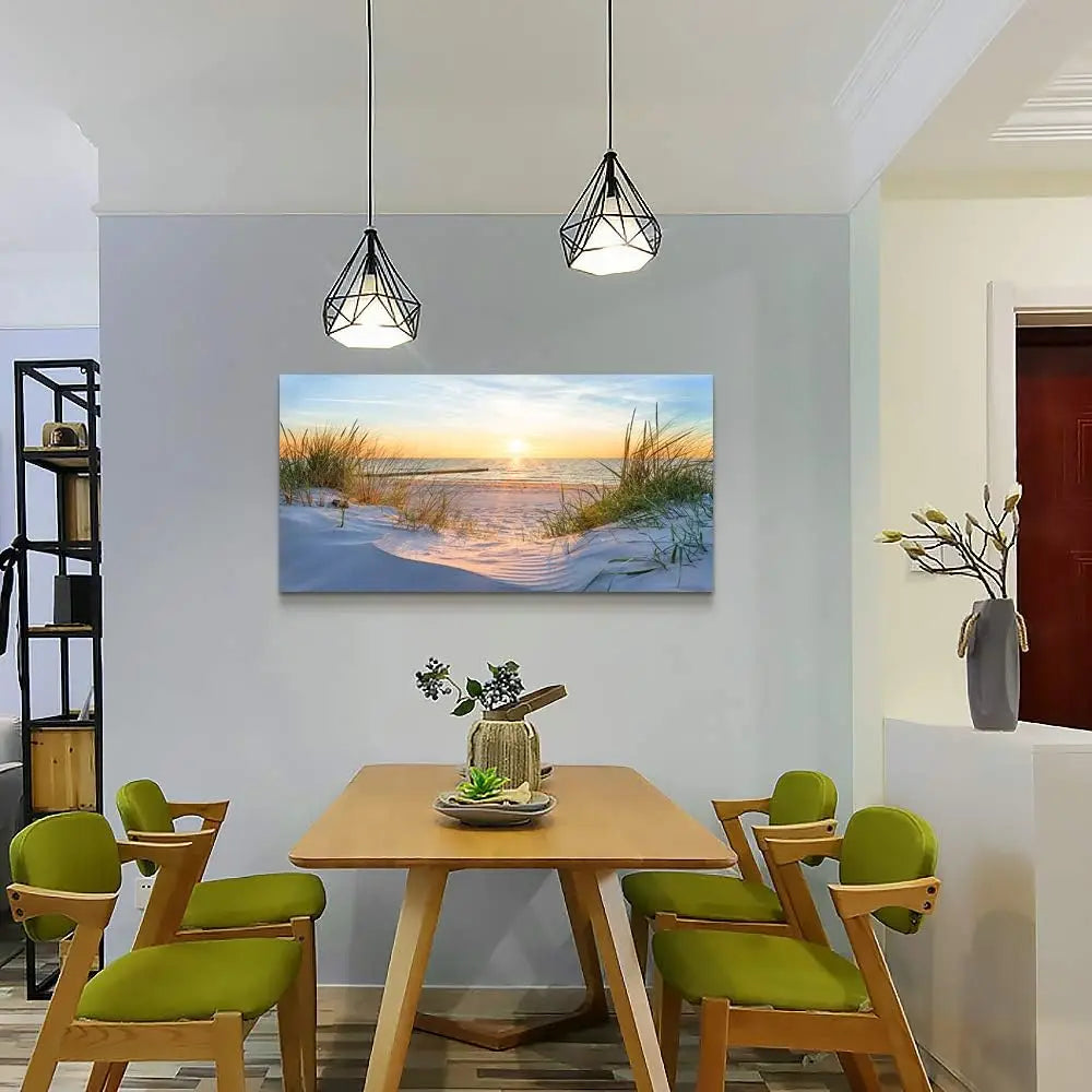 Ocean Landscape Canvas Wall Art Framed Decor