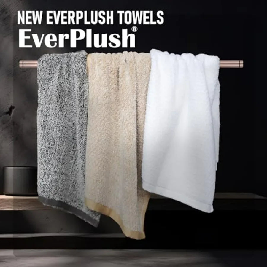Bathroom Diamond Jacquard 6 Piece Bath Towel Set Premium