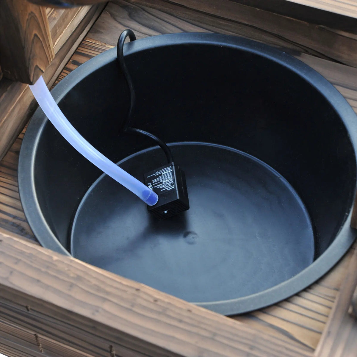 Outsunny Wooden Wishing Well Outdoor Electric Water Fountain With Pump