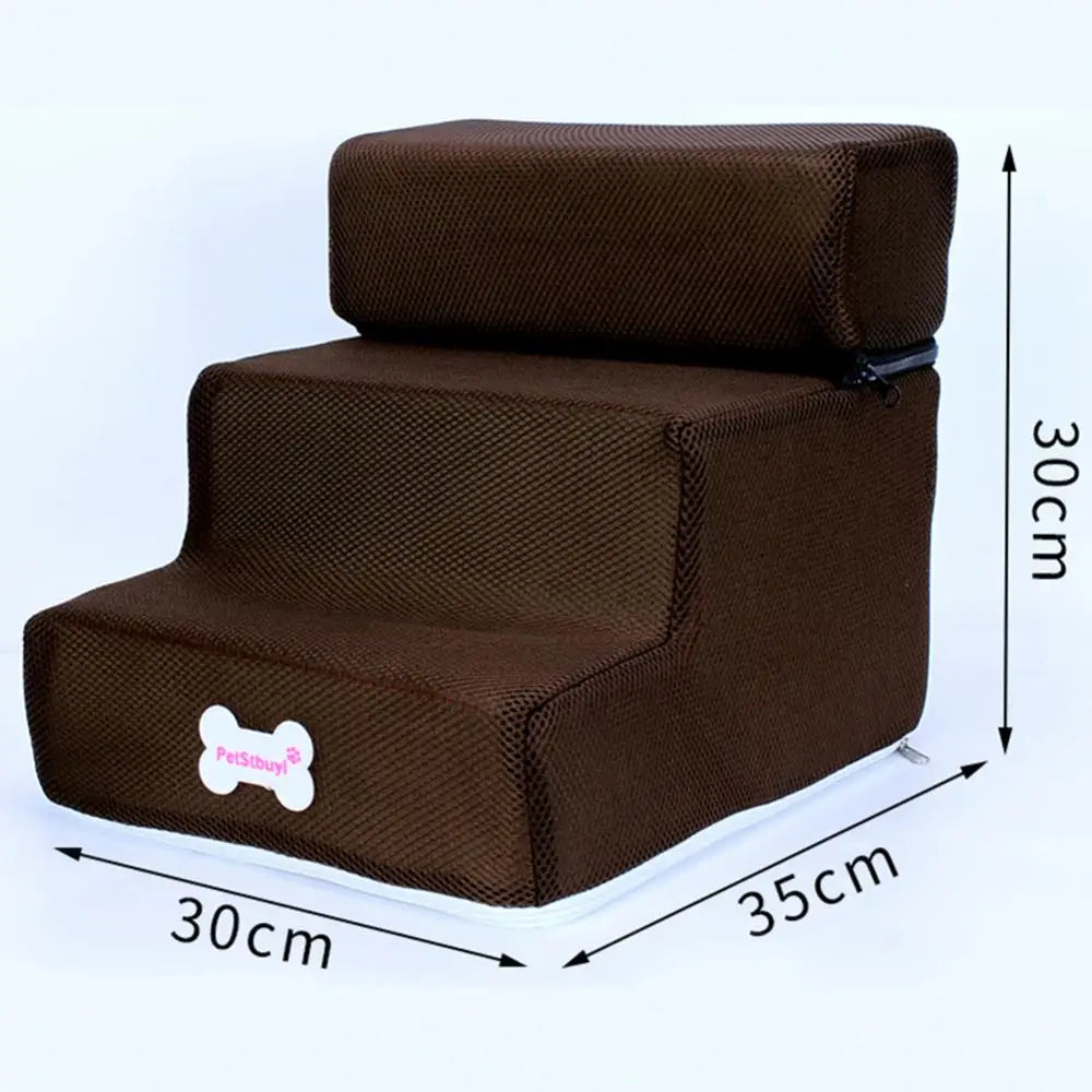 3 Step Detachable Dog Stairs Non Slip Ramp For Pets