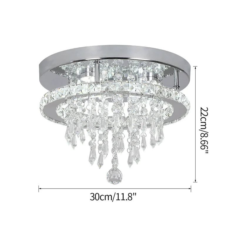 VETRULUS K9 Luxury Crystal Ceiling Lamp Smart LED Pendant Light