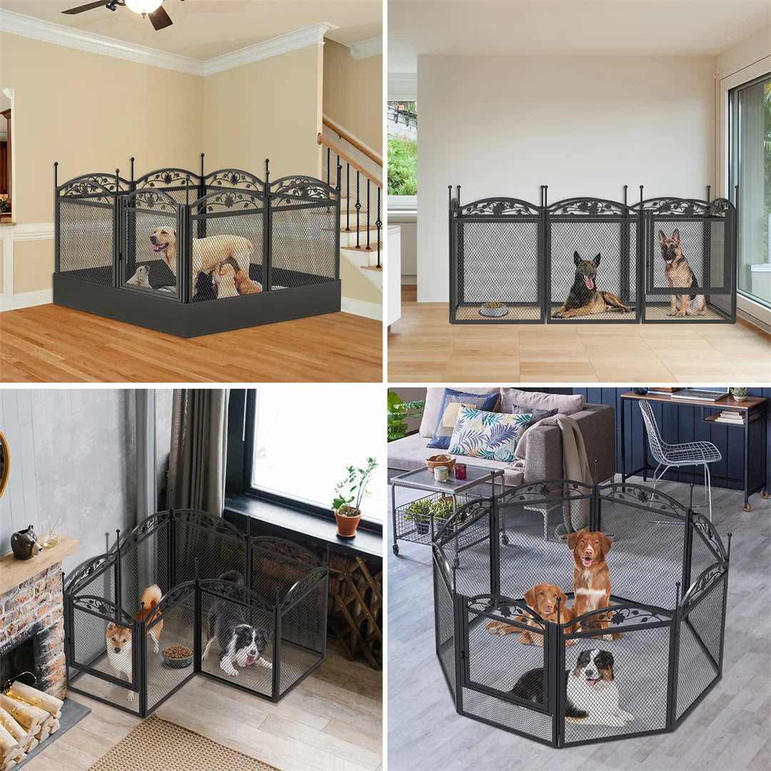 BINGOPAW Heavy Duty Dog Playpen For Indoor And Outdoor Use