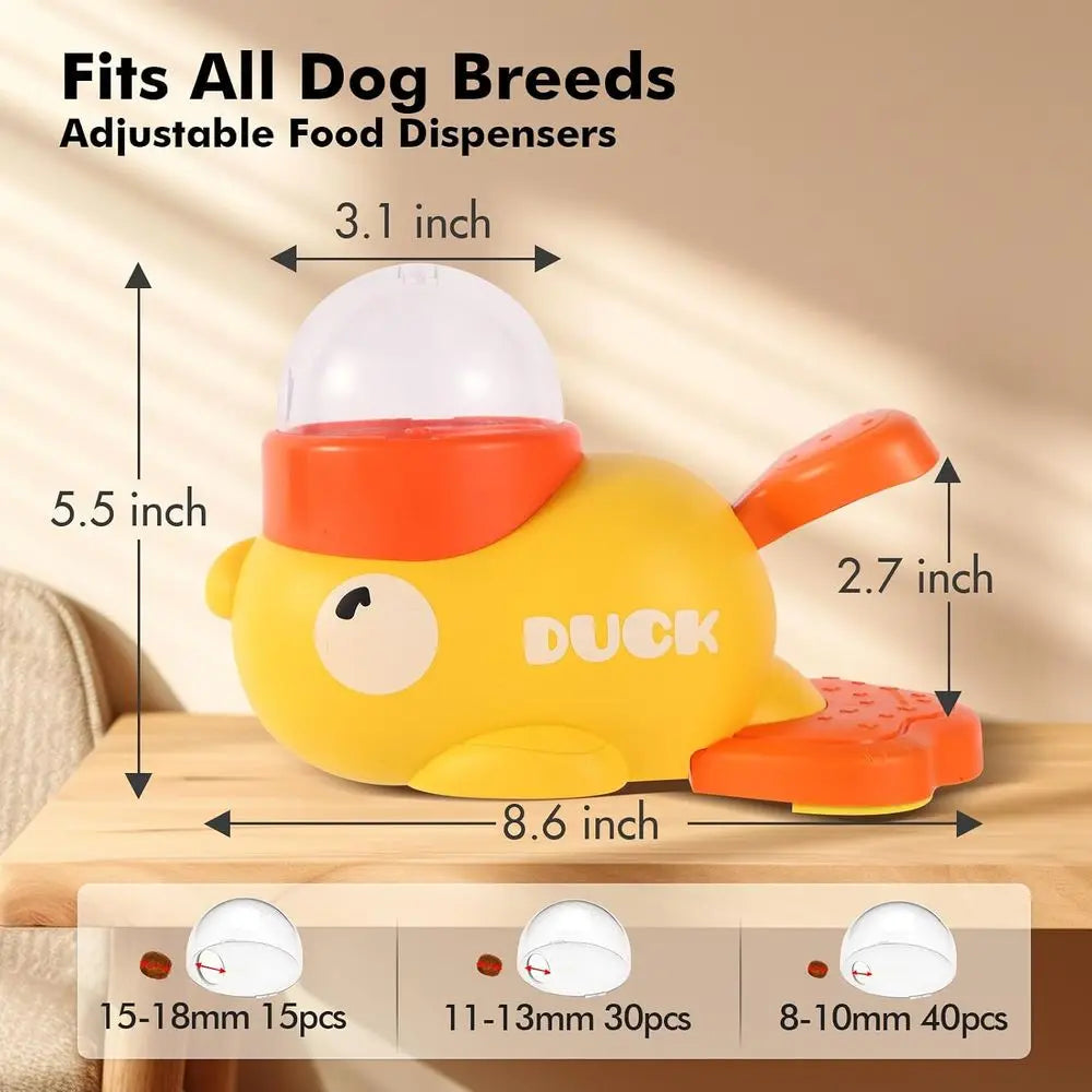 Interactive Dog Puzzle Toy And Cat Treat Dispenser Duck Shaped