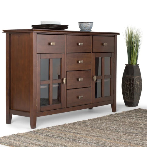 Artisan Solid Wood Sideboard Buffet For Dining Room Storage