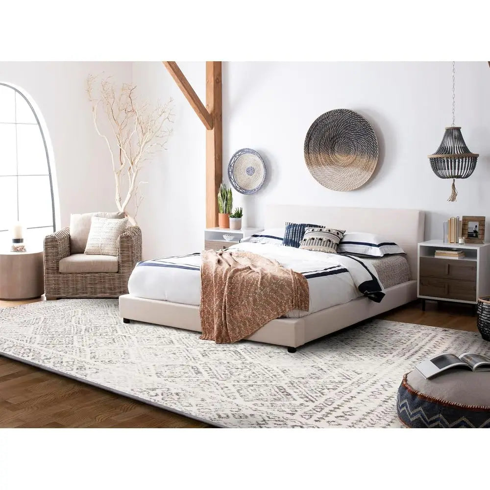 Kilim Moroccan Boho Distressed Area Rug Non-Shedding Easy Clean