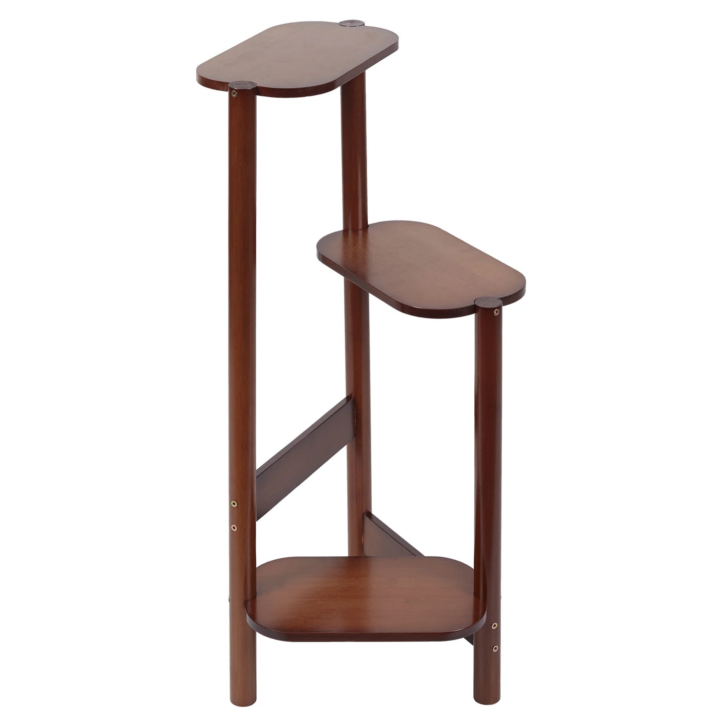 3-Tier Bamboo Plant Stand Indoor Corner Display Rack