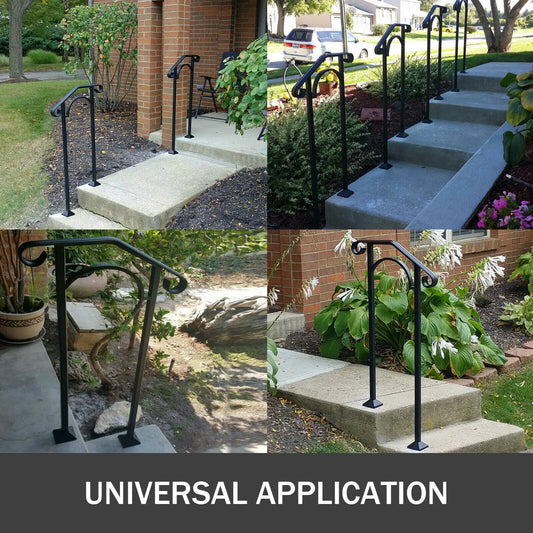 Outdoor Iron Arch Handrail for Stairs