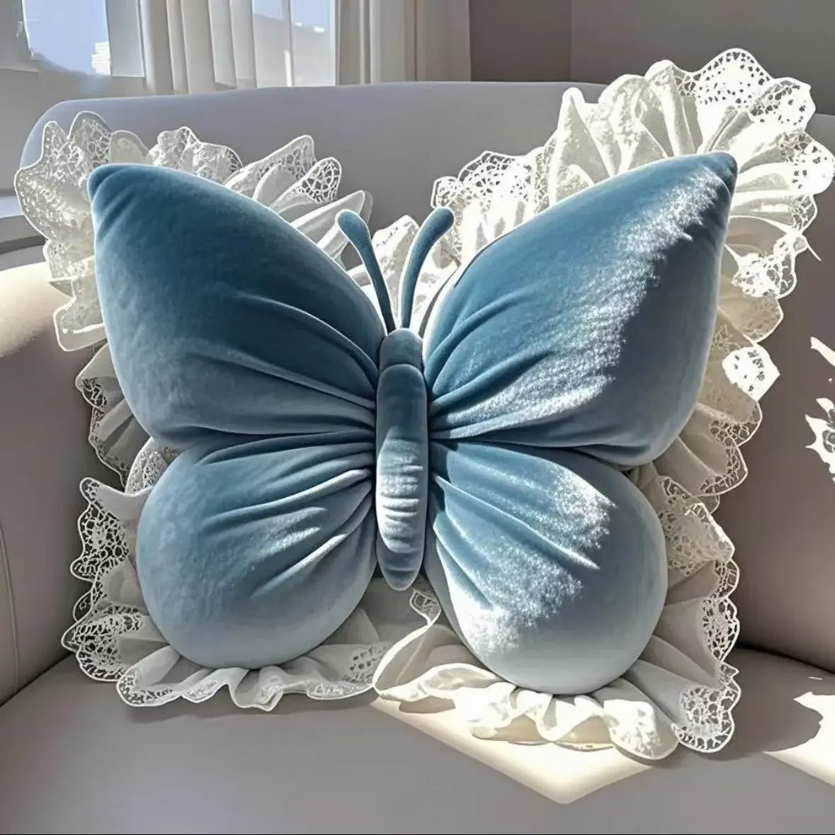 Princess Butterfly Decorative Pillow Cushion For Home Office And Car