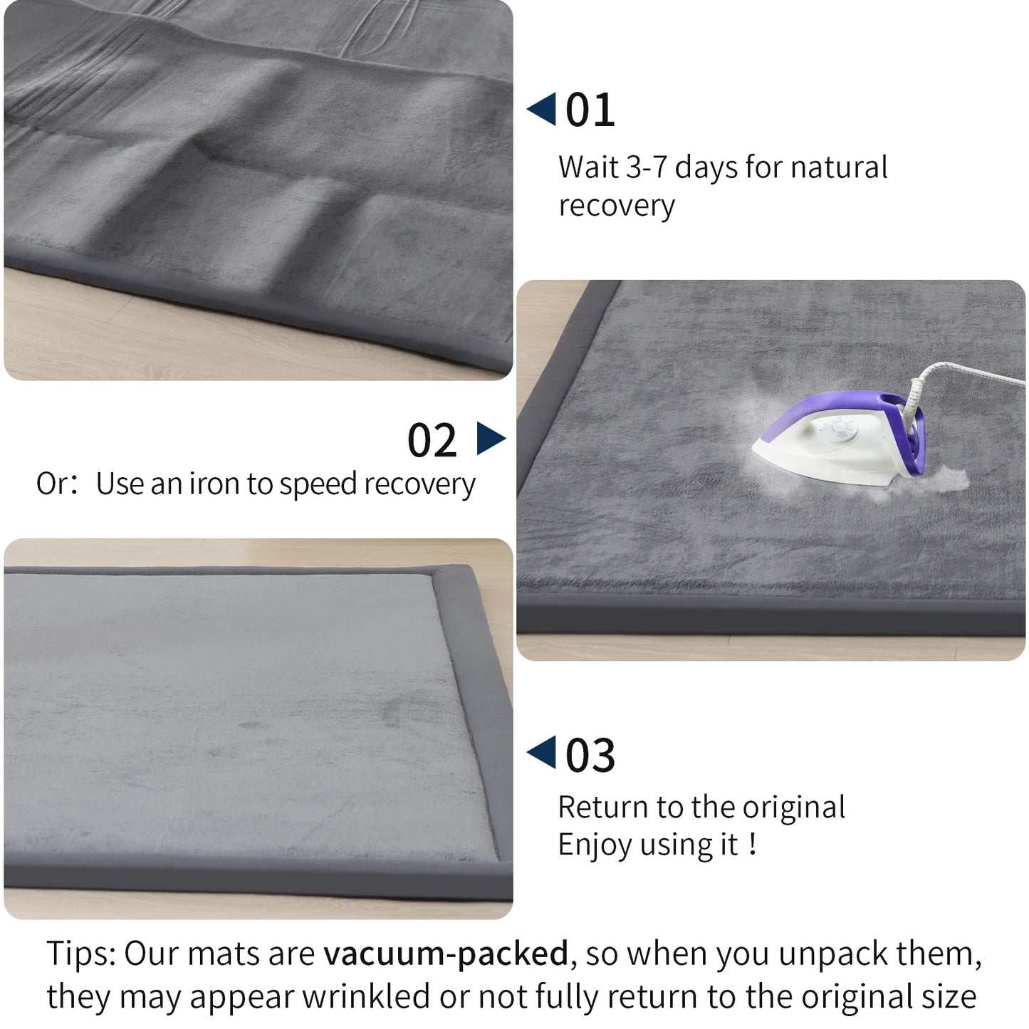 PaPaMat Memory Foam Carpet For Playpen Non Slip Suede Backing