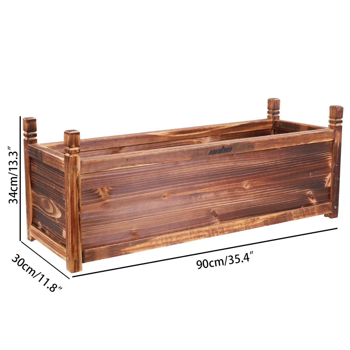 Wooden Raised Flower Bed Planter for Indoor and Outdoor Gardens