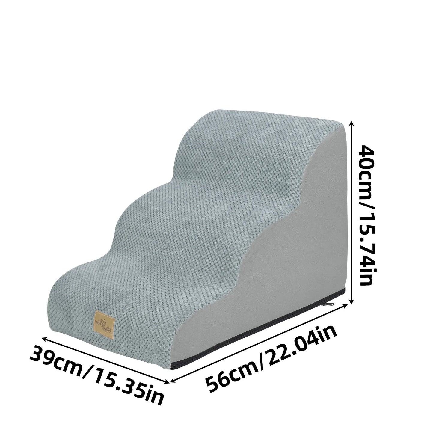 Pet Training Stairs With Removable Cover And Non Slip Surface