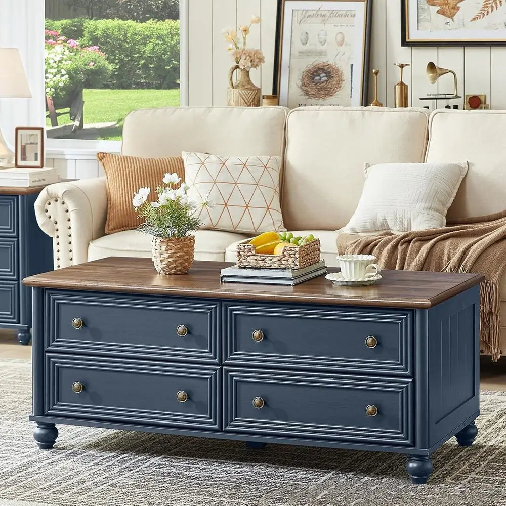 Coffee And End Tables 3 Piece Set With Charging Station