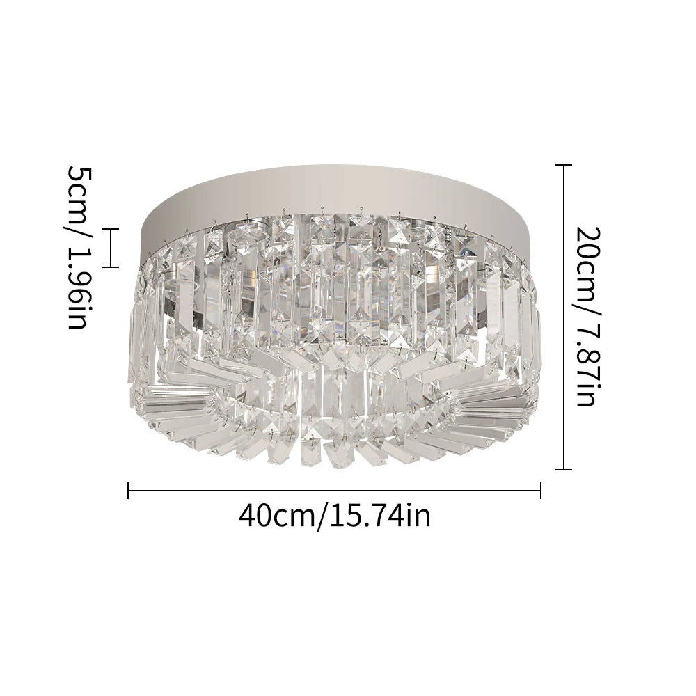 VETRULUS Crystal LED Ceiling Chandelier for Modern Home Lighting