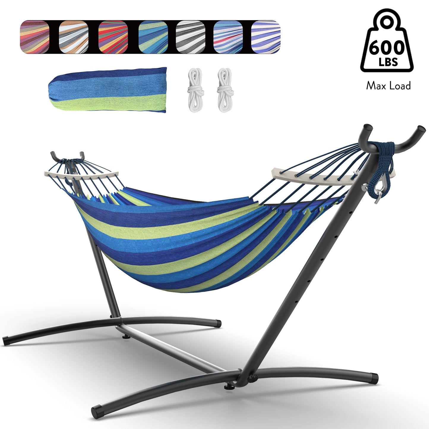 Gyroor Adjustable Stand Hammock 600 Lb Capacity With Storage Bag