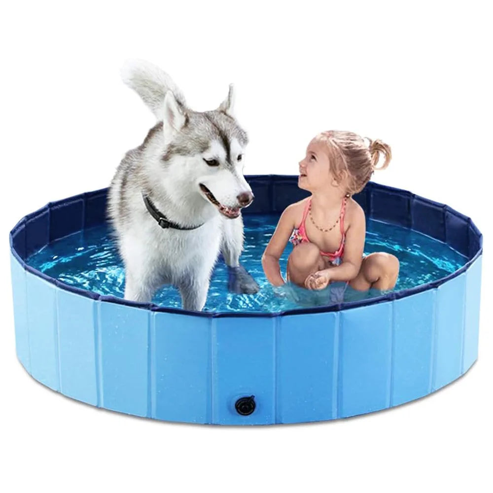 Portable Dog Pool And Bath Tub For Dogs Scratch Resistant