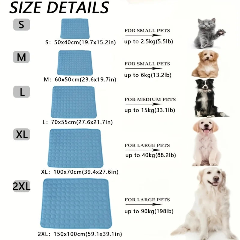 Dog Cooling Mat For Pets Self Cooling Pad Durable Bed