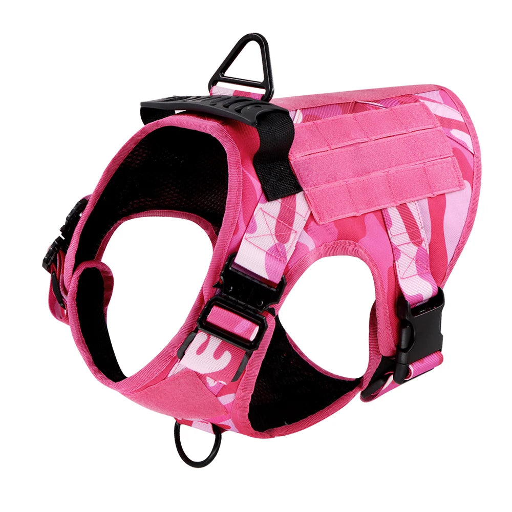 Petravel Military Camouflage Dog Harness Adjustable Vest