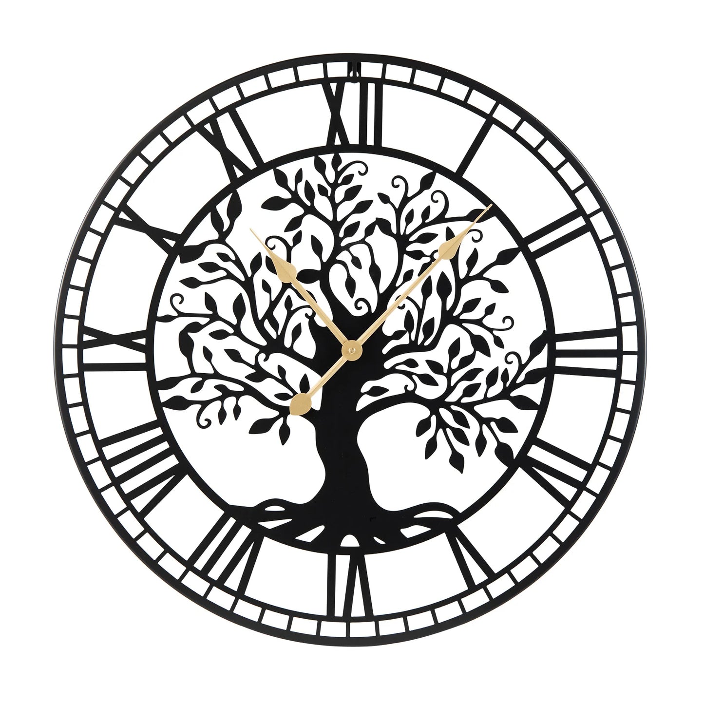 HOMASIS Tree of Life Metal Wall Clock