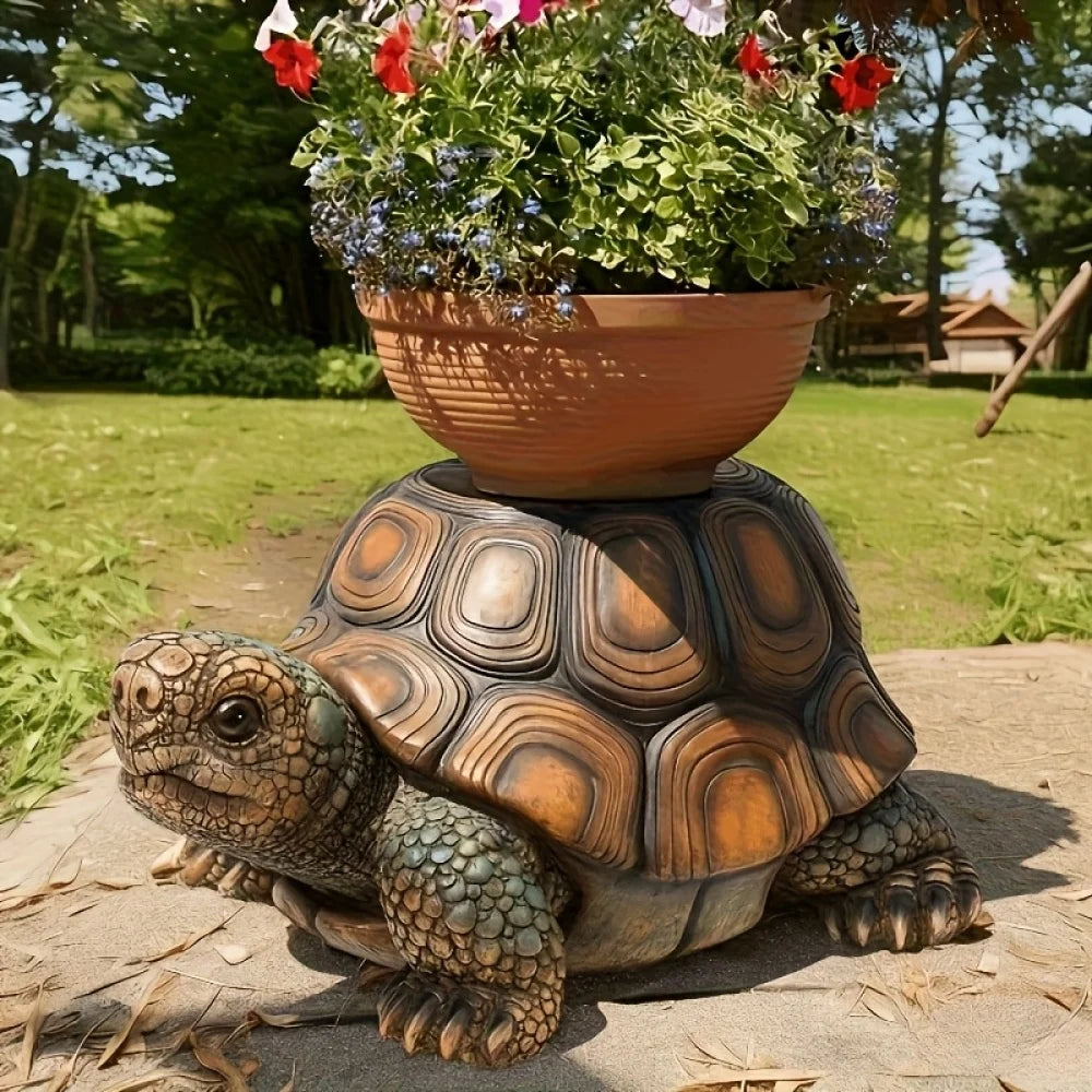 Garden Turtle Resin Stool Decorative Indoor Outdoor Multipurpose Decor