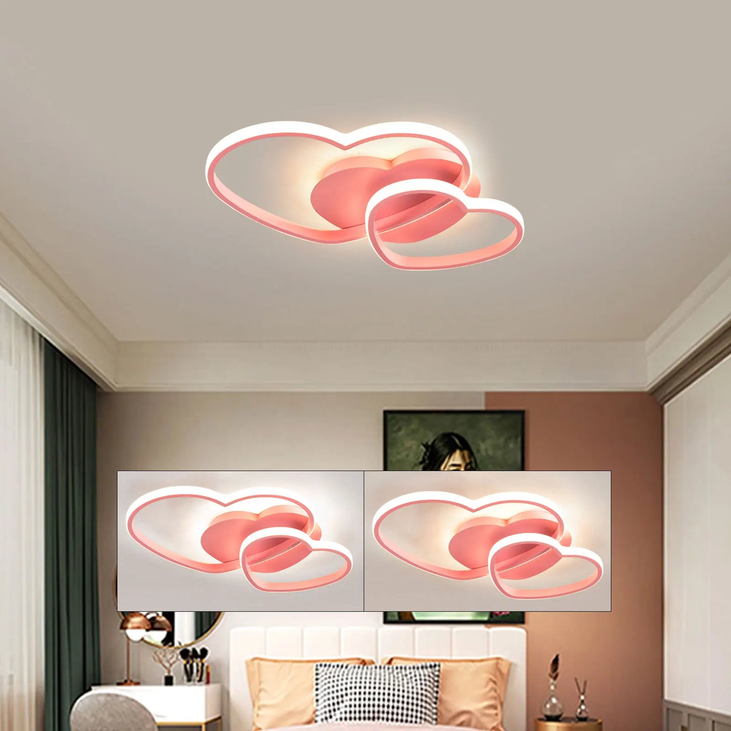 Heart Shaped Ceiling Light For Homes And Commercial Spaces