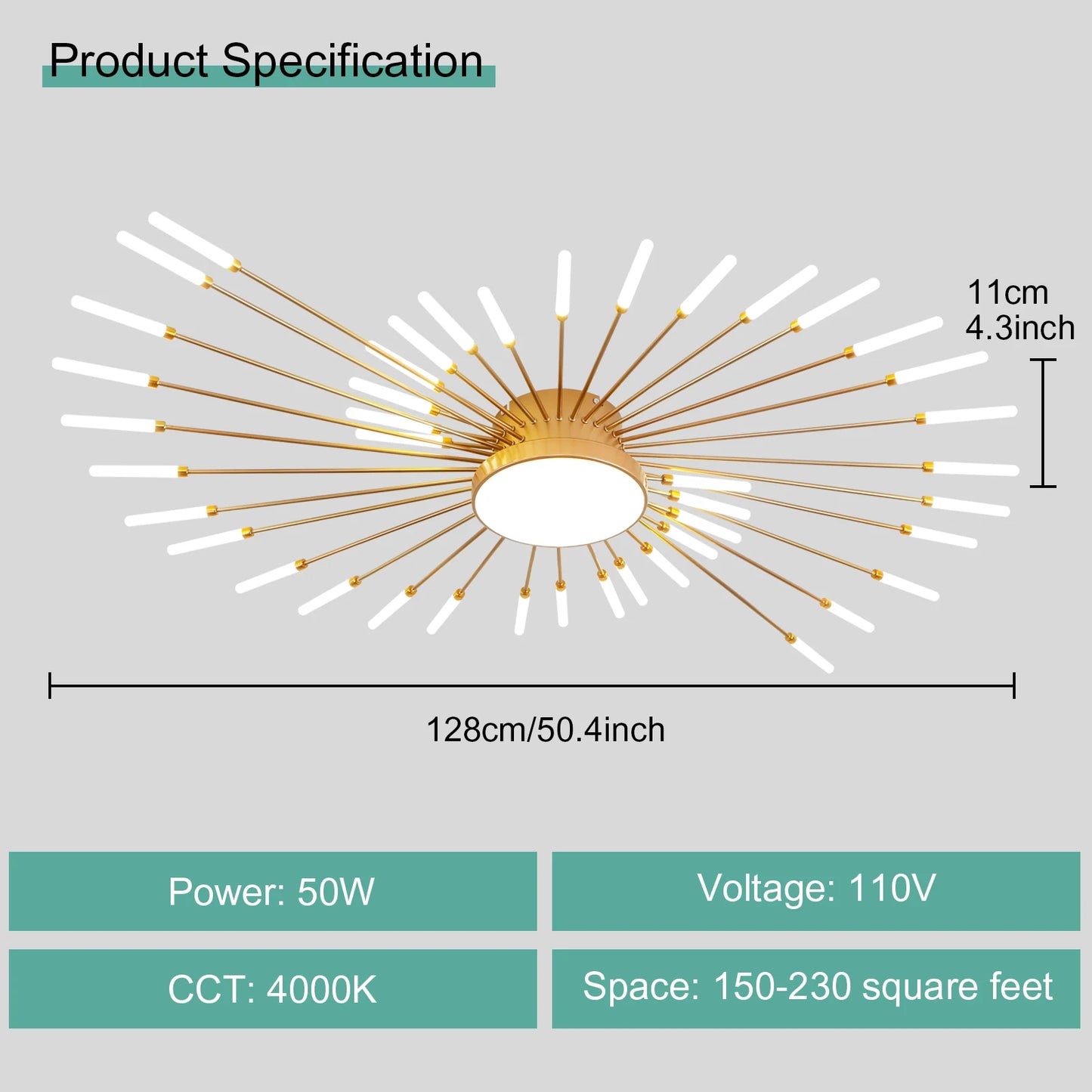 Modern LED Ceiling Light for Living Room and Bedroom