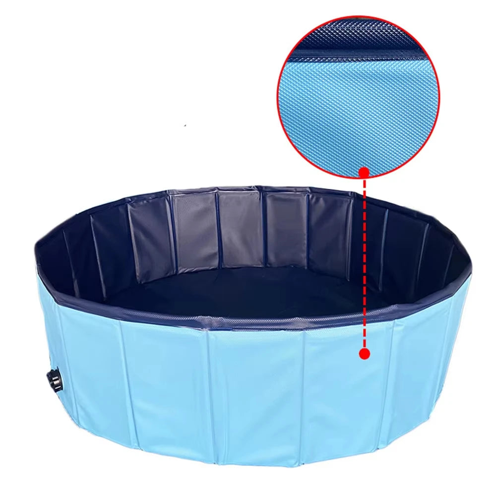 Portable Dog Pool And Bath Tub For Dogs Scratch Resistant