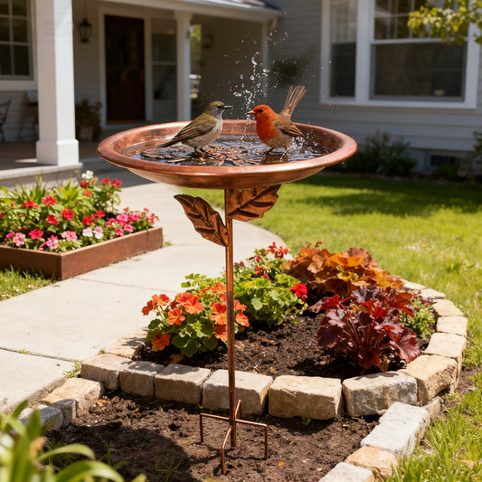 Rustproof Vintage Iron Bird Feeder Waterer For Outdoor Birds