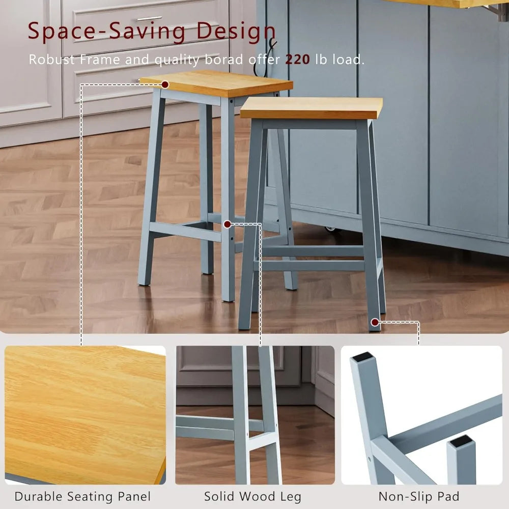 Versatile Kitchen Island With Bar Stools Storage And Power Outlet