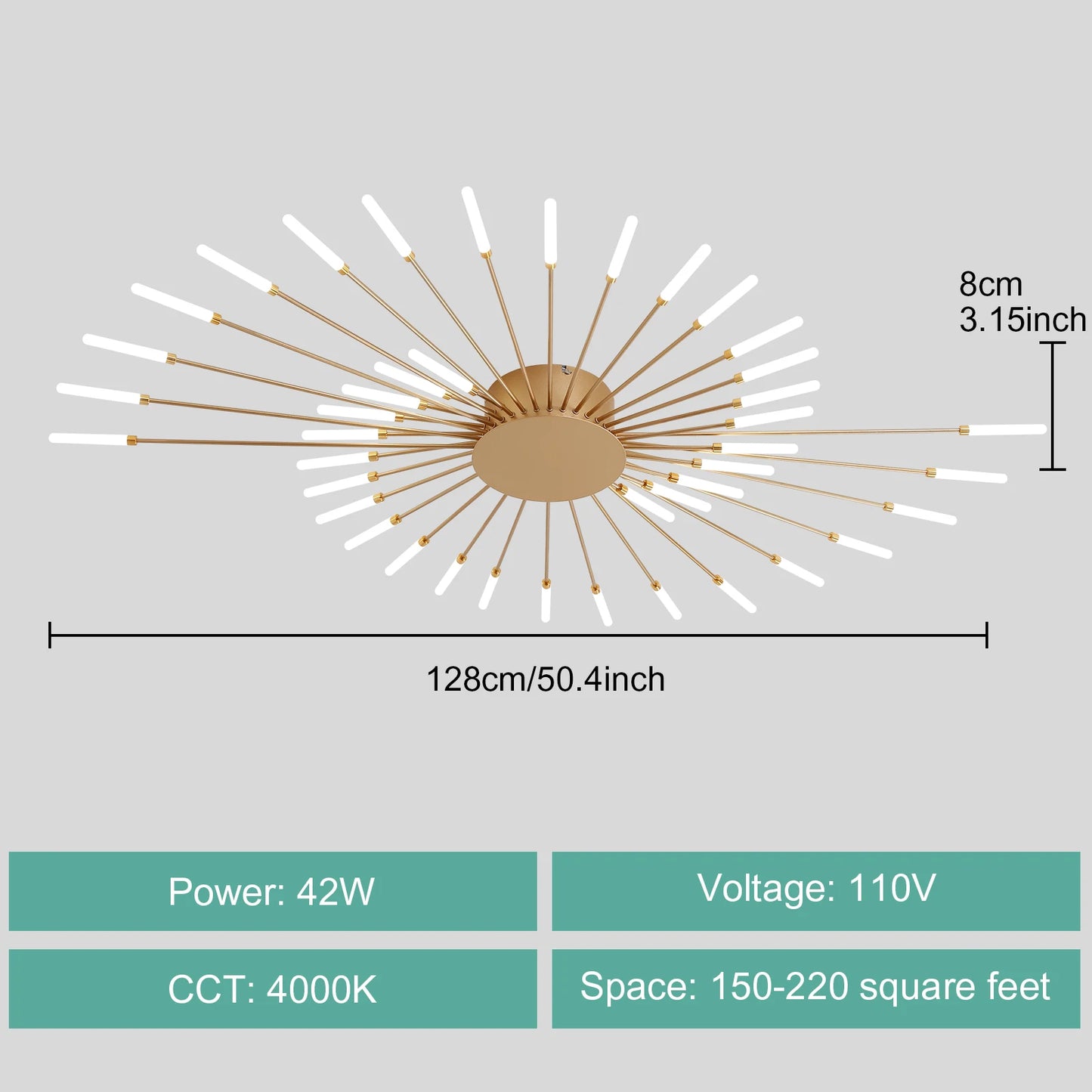 Modern LED Ceiling Light for Living Room and Bedroom