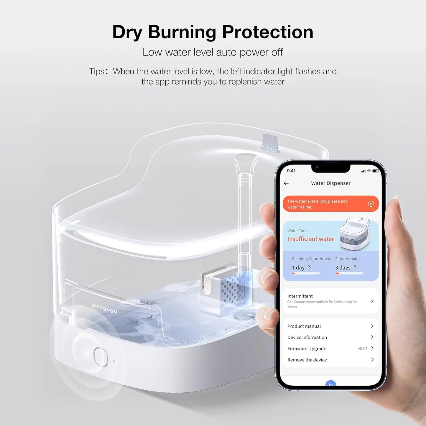 Ultra Quiet Pet Water Fountain With WiFi And 8-Layer Filter