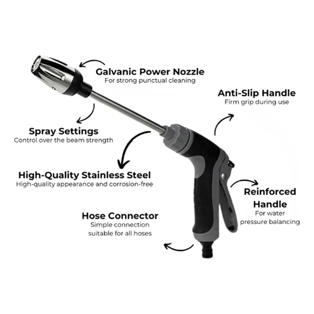 Handheld Pressure Water Gun For Garden Window Car Cleaning