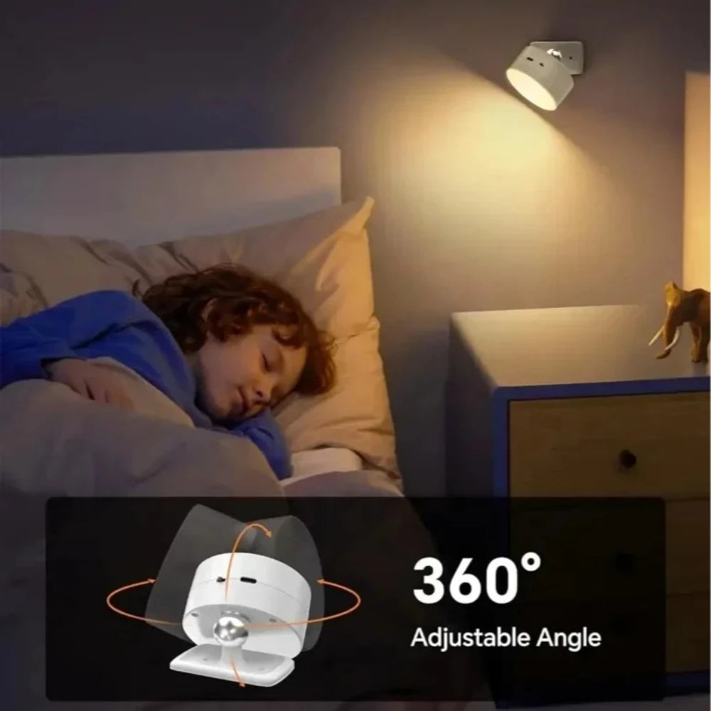 Xiwangfire Led Magnetic Wall Sconce With Remote Rechargeable
