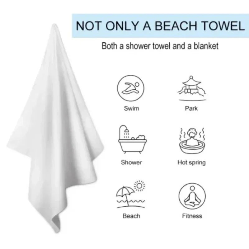 Horse Print Beach Towel Sun Protective Windproof Blanket