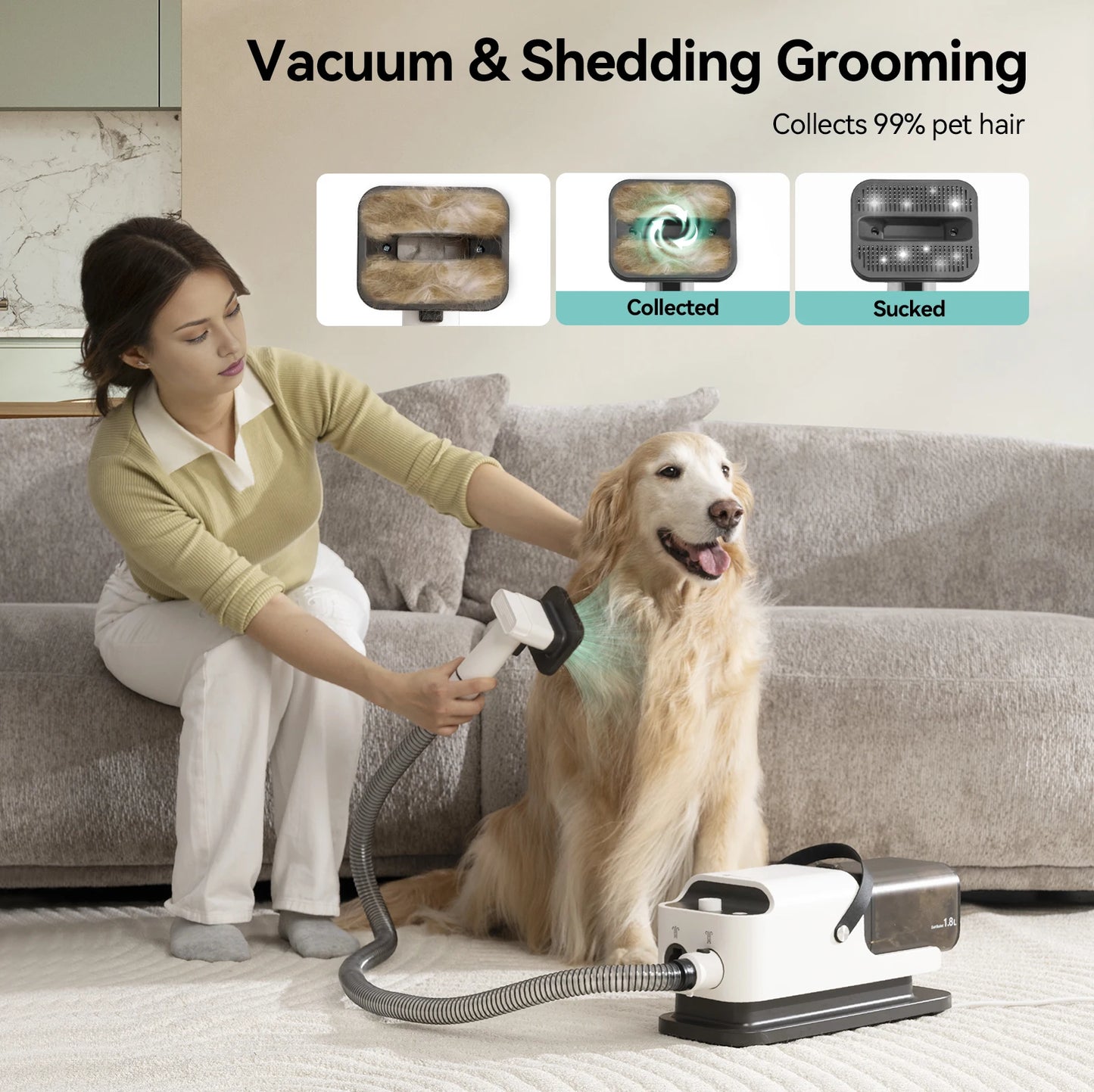 P1 Vacuum Cleaner And Hair Dryer For Pet Grooming
