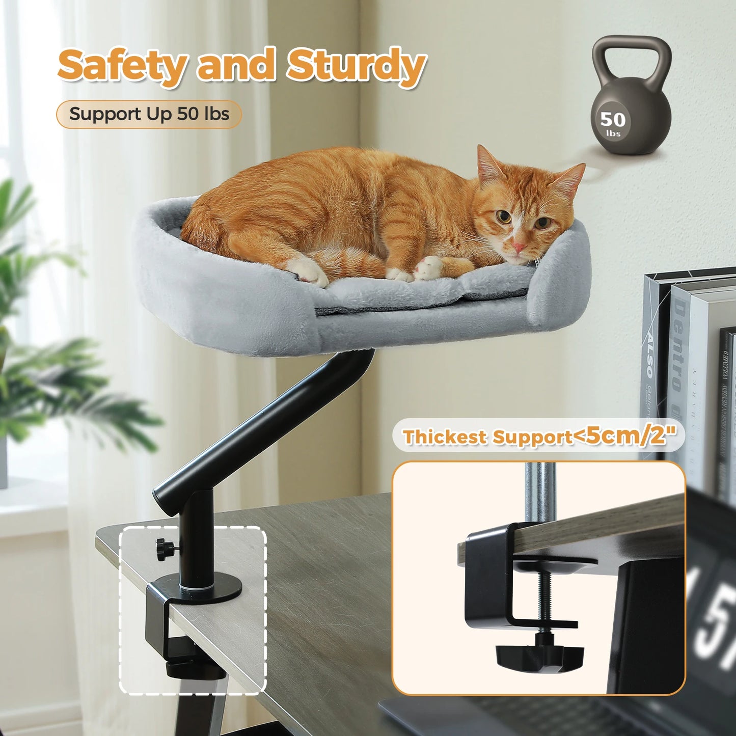 PAWZ Road Cat Desk Bed 360 Rotatable Hammock Stand