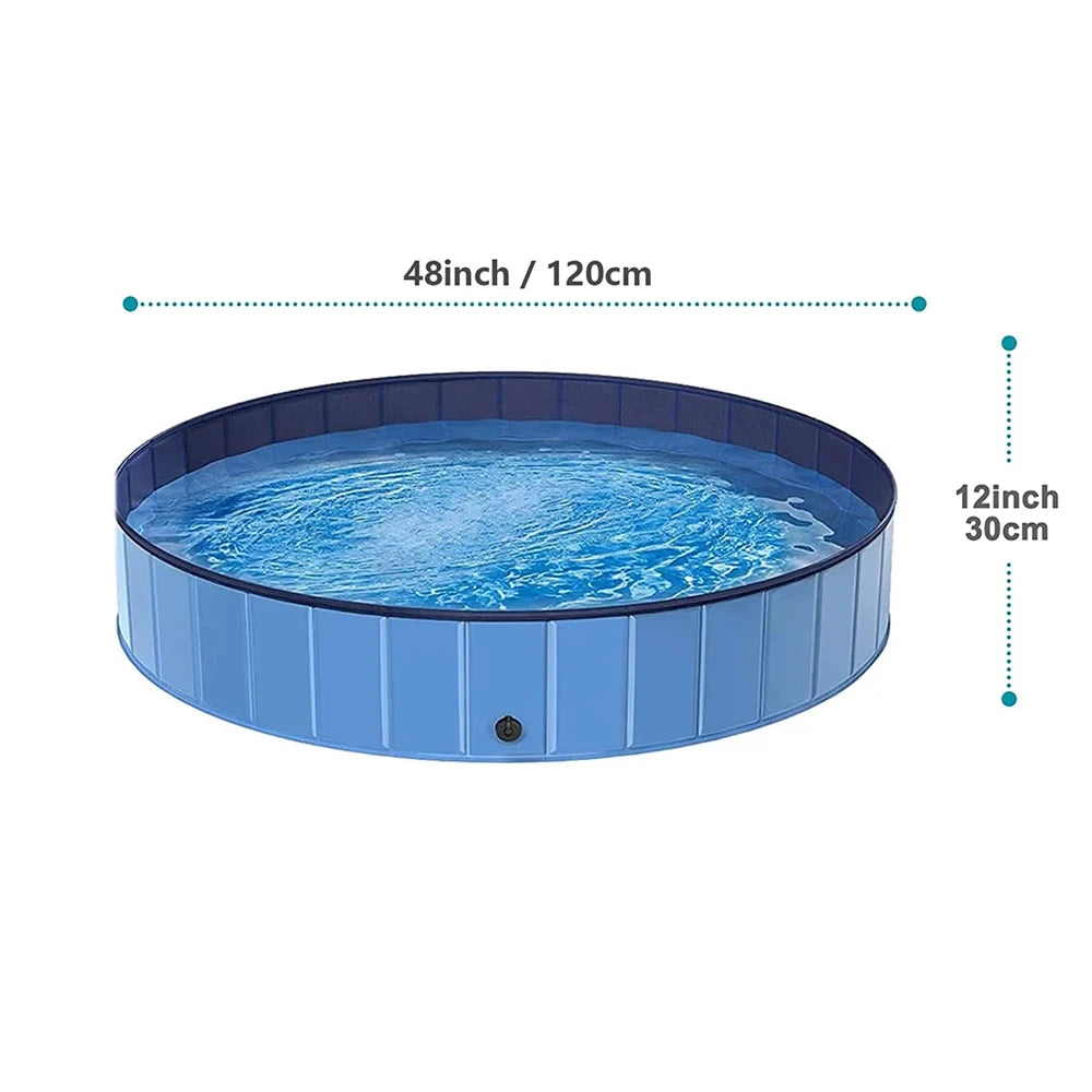 Portable Dog Pool And Bath Tub For Dogs Scratch Resistant