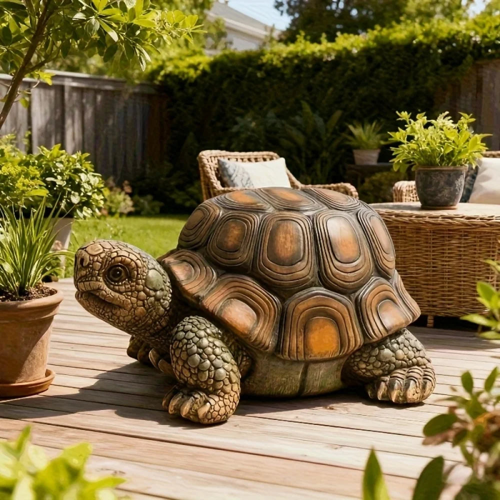 Garden Turtle Resin Stool Decorative Indoor Outdoor Multipurpose Decor