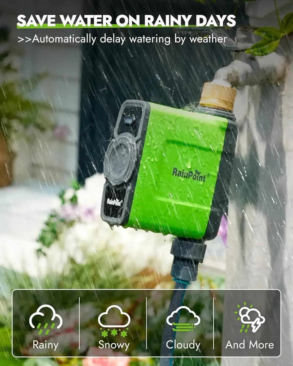 WiFi Water Timer for Garden Hose Sprinkler Controller Rain Delay