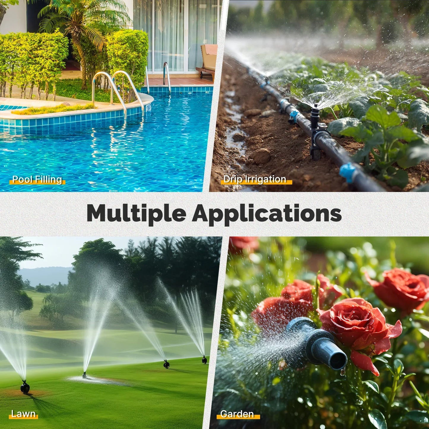 MOES Digital Water Timer 1/3/4 Outlet Irrigation Controller IPX5 Waterproof