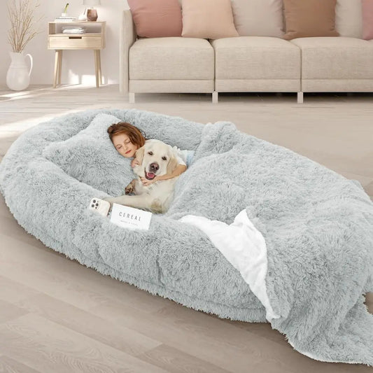 Memory Foam Dog Bed With Pillow And Strap