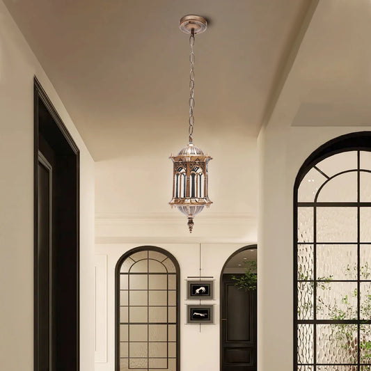 Industrial Metal Pendant Light E27 Outdoor IP44 European Style