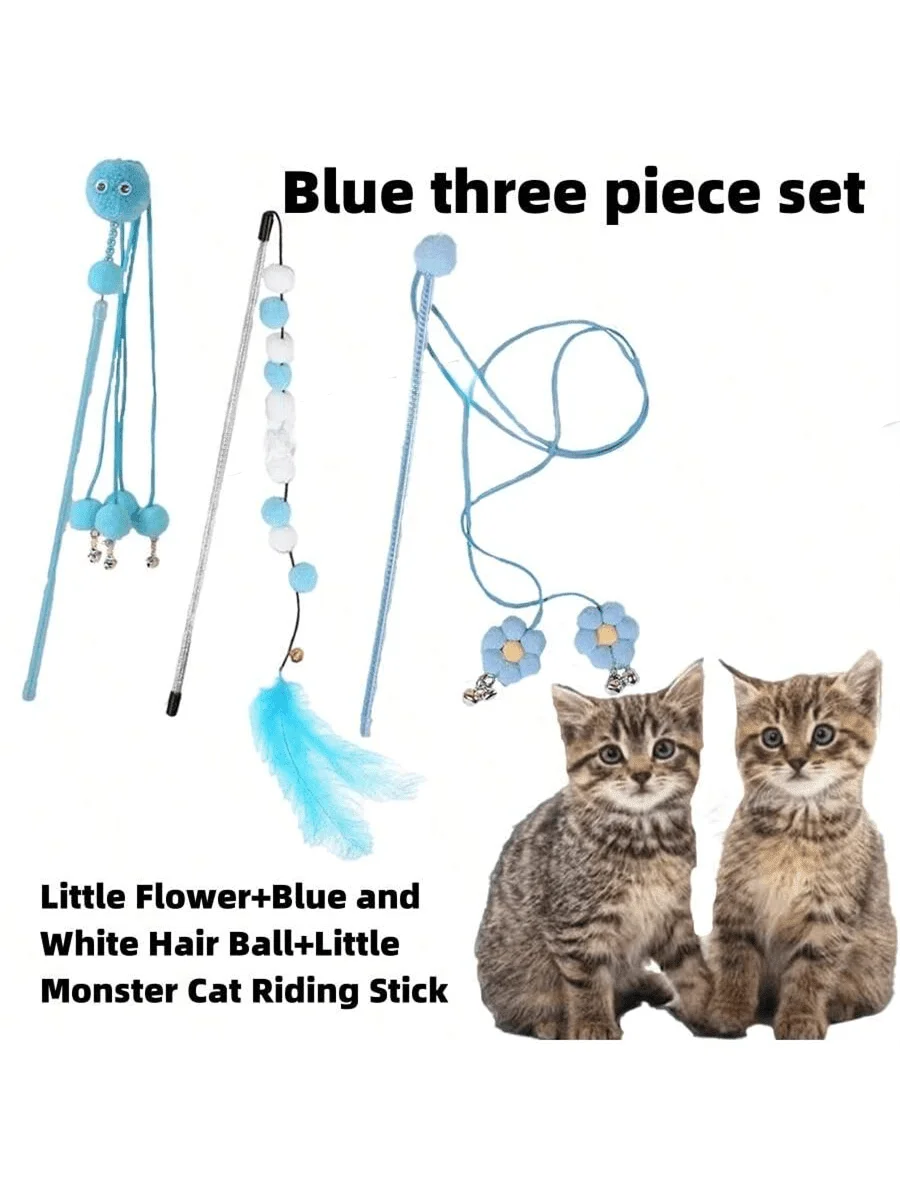 Fairy Cat Teaser Wand Durable Interactive Toy For Cats