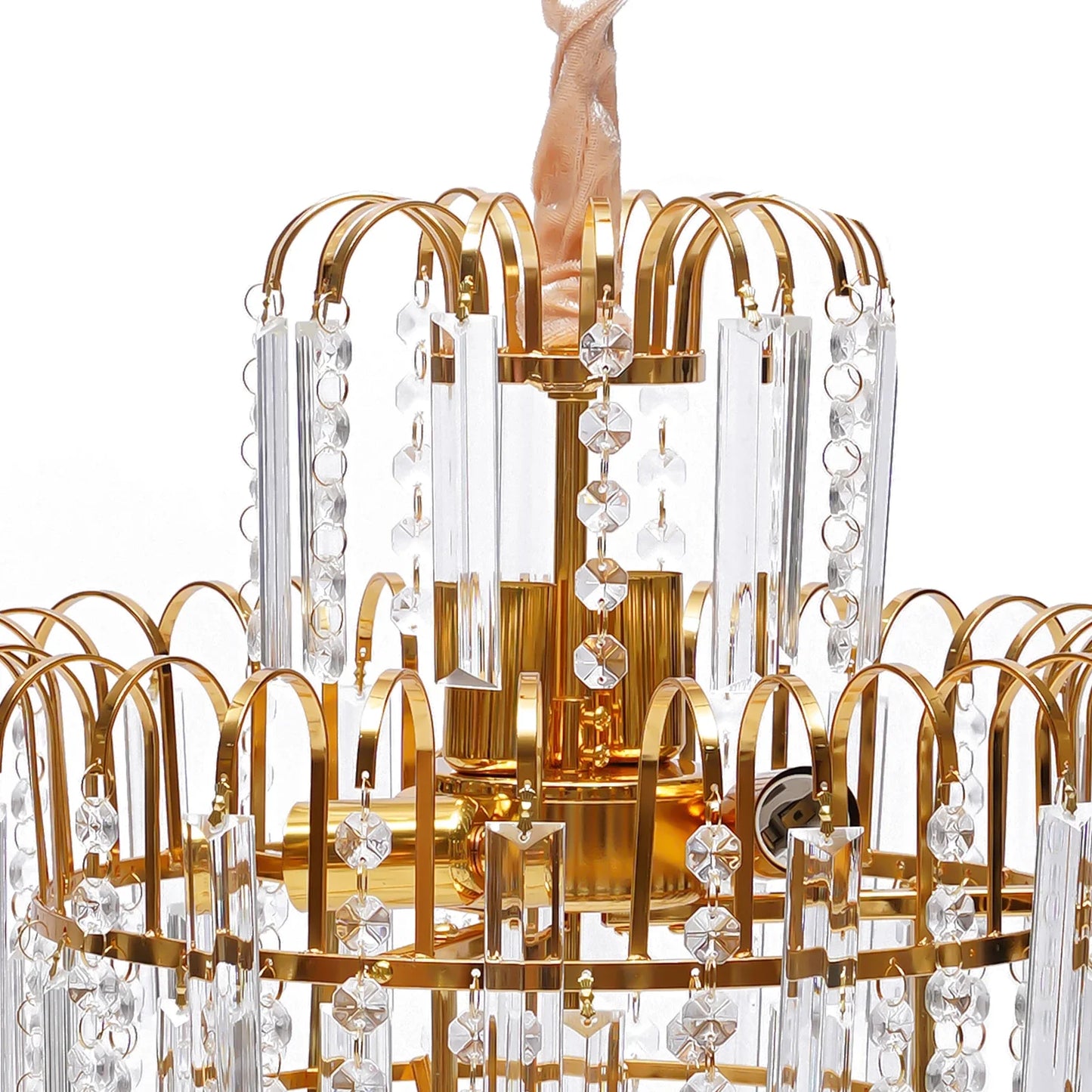 LED Crystal Chandelier Luxury Ceiling Light E14 Pendant
