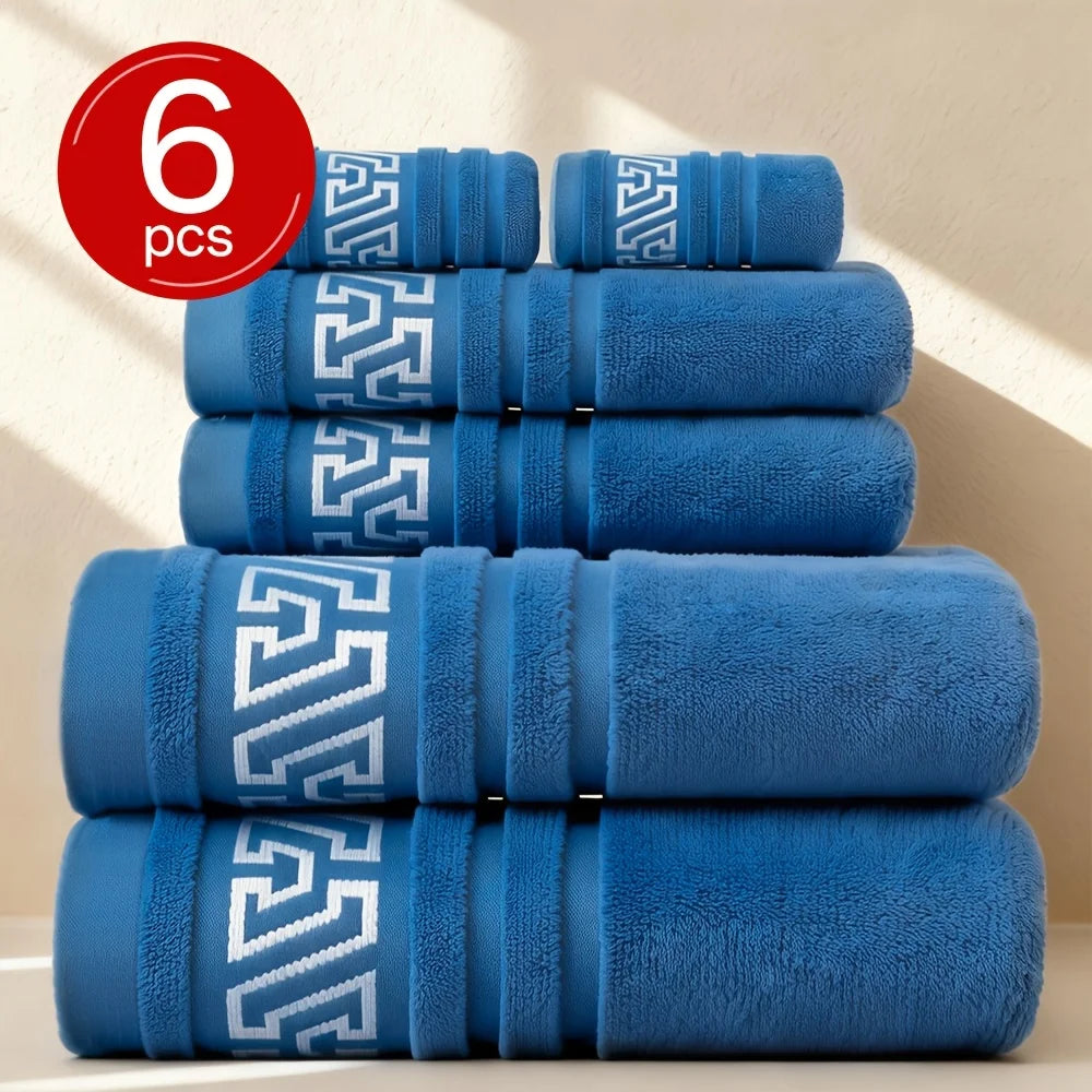Cotton Bath Towel Set Absorbent And Quick Dry Premium