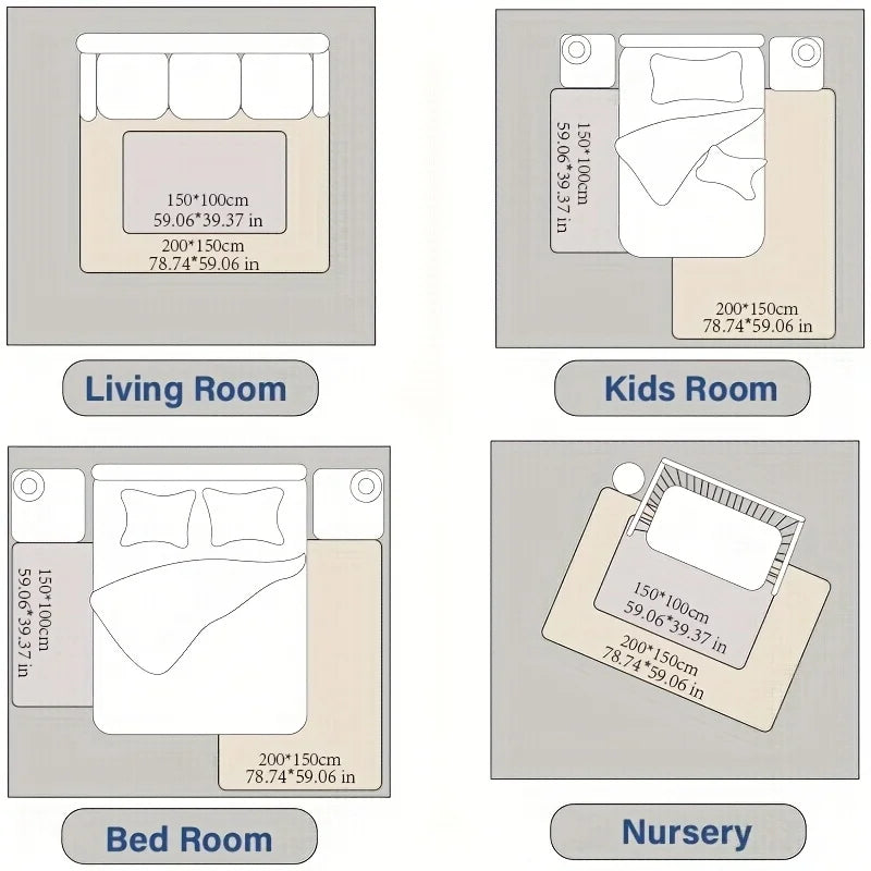 PaPaMat Memory Foam Carpet For Playpen Non Slip Suede Backing