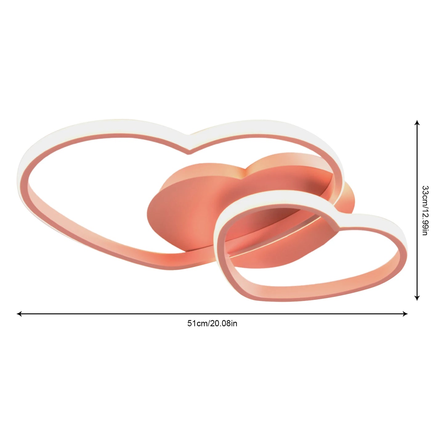 Heart Shaped Ceiling Light For Homes And Commercial Spaces