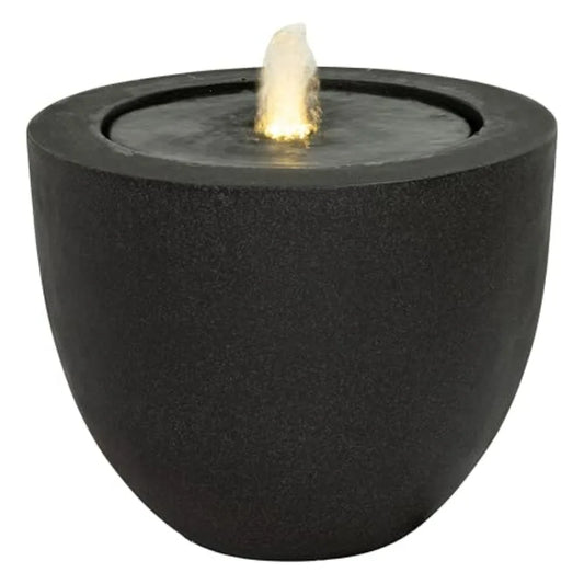 Polystone Oval Water Fountain With LED Light And Pump